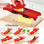Mandoline versatile à 6 lames - Vignette | LA CUISINE DE MAMIE