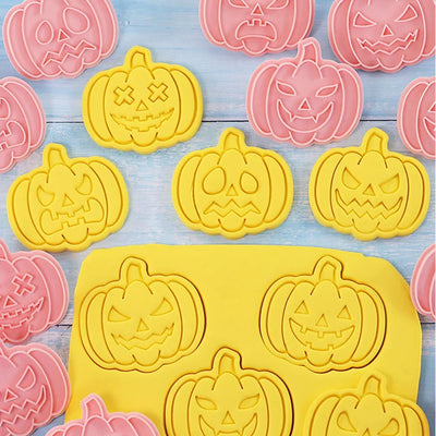 Emporte-pièces Halloween 9 Pièces - Formes Fantômes, Chauves-souris, Chats, Citrouilles, Pour Biscuits Et Pâtisserie