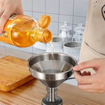 Entonnoir acier inoxydable avec Filtre amovible - Vignette | LA CUISINE DE MAMIE