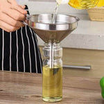 Entonnoir acier inoxydable avec Filtre amovible - Vignette | LA CUISINE DE MAMIE